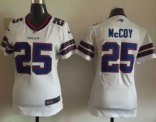 Nike Bills #25 LeSean McCoy White Women's Stitched NFL Elite Jersey